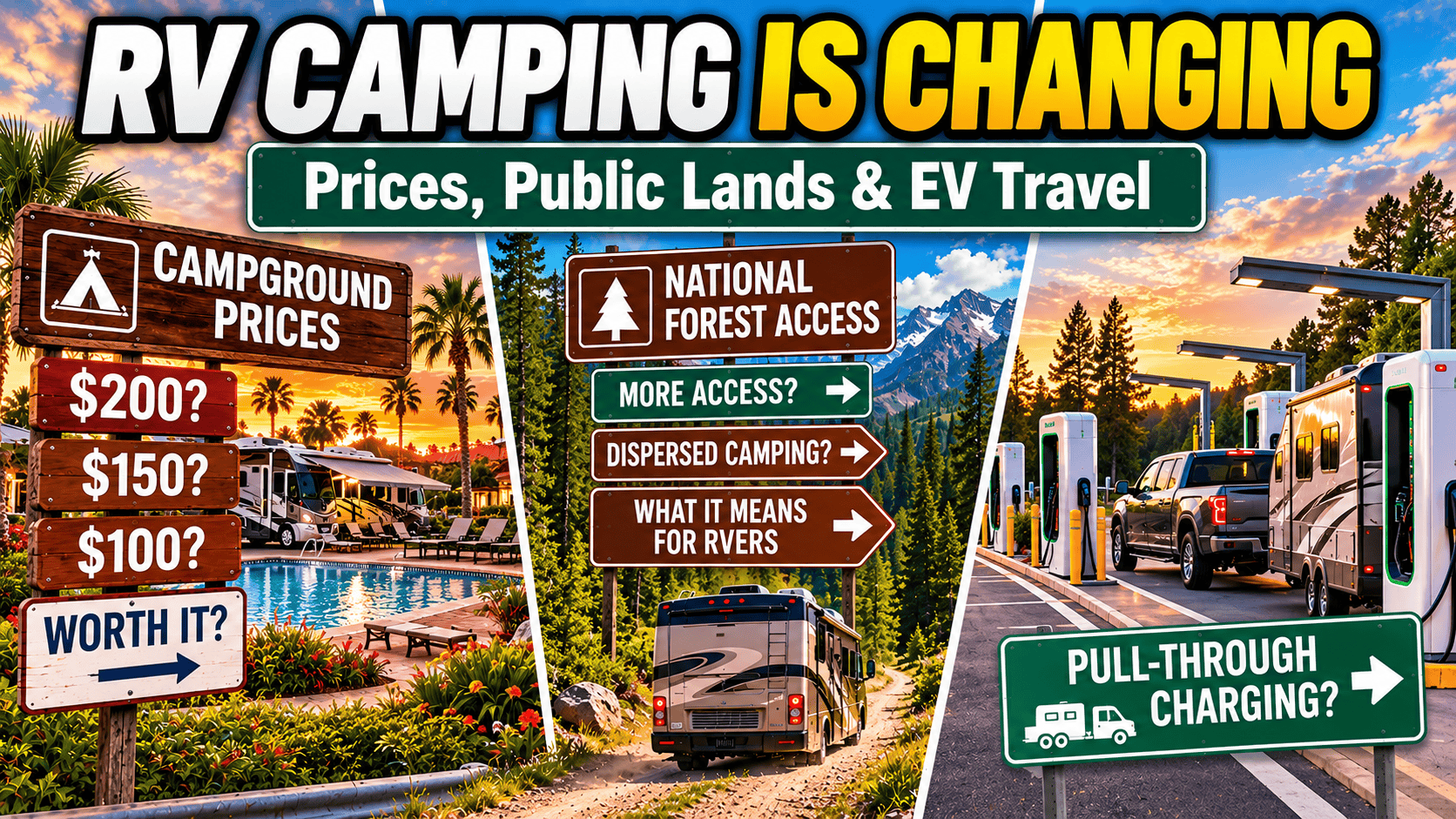 RV Camping Is Changing: Prices, Public Lands & EV Travel